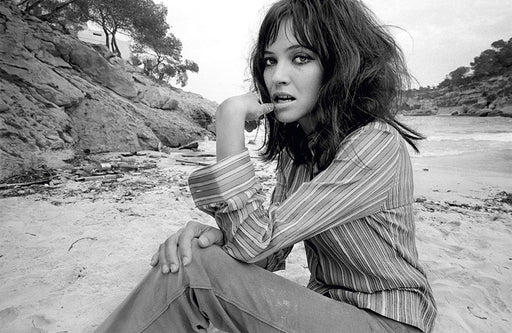 Anna Karina photographed at the beach in 1967 — Limited Edition Print