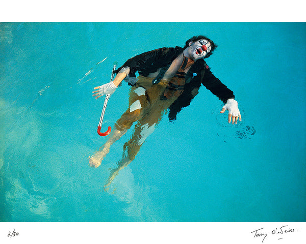 Anthony Newley dressed as a clown in Beverly Hills in 1968 Ñ Limited Edition Print