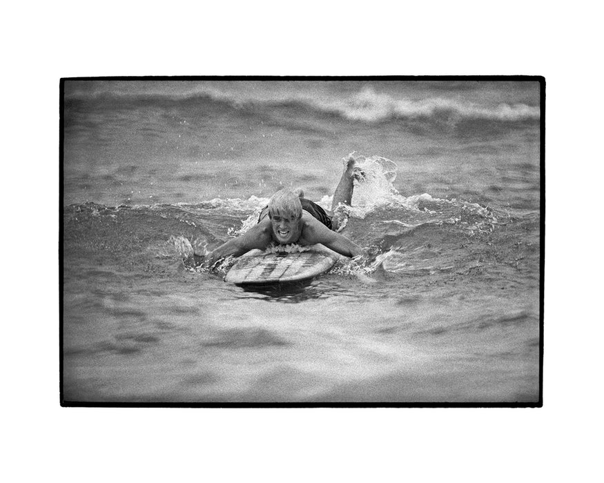 Kids at the beach surfing, Florida, 1969 — Limited Edition Print