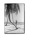 Girl on the beach walking on palm tree, Miami Beach, 1969 — Limited Edition Print