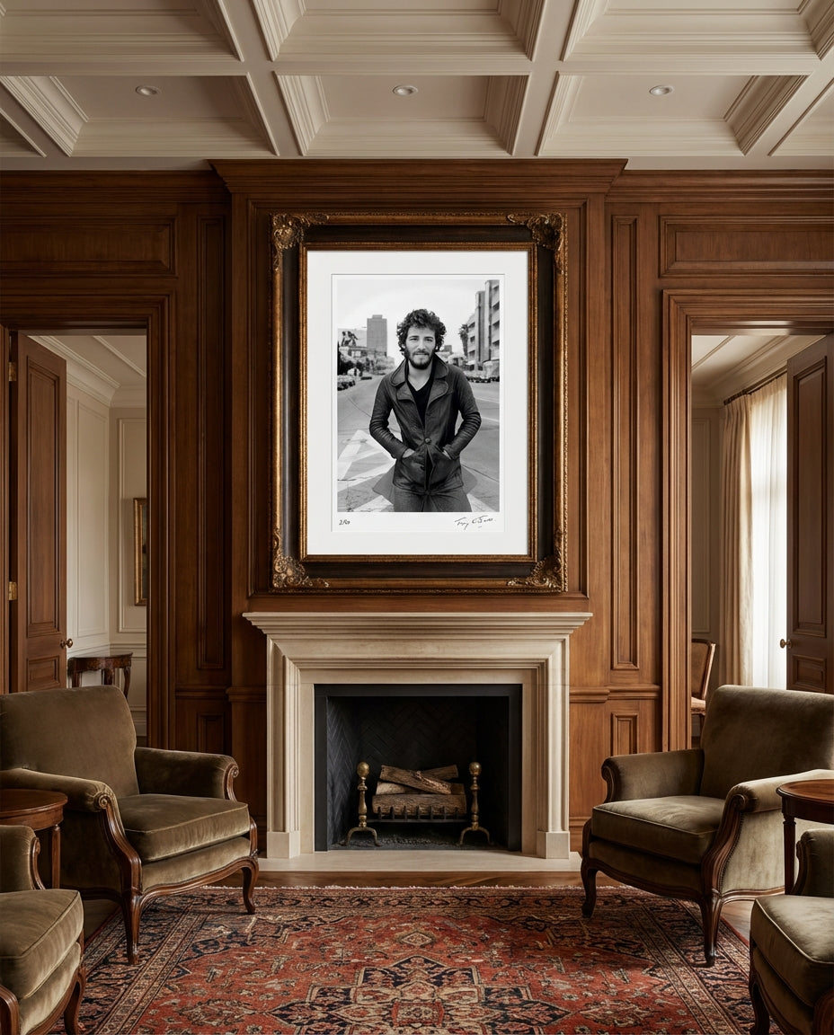 Bruce Springsteen on The Strip, 1975 by Terry O'Neill – Limited Edition Print.