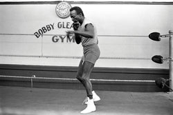 Miles Davis at Gleason's Gym, New York, 1969 - Limited Edition Print by Baron Wolman – Limited Edition Print.