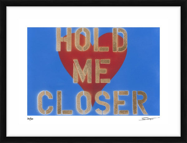 Hold Me Closer — Limited Edition Print, framed - Bernie Taupin