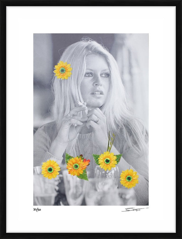 Floral Goddess from the Bernie Taupin & Terry O'Neill collaboration — Limited Edition Print, framed - Bernie Taupin & Terry O'Neill