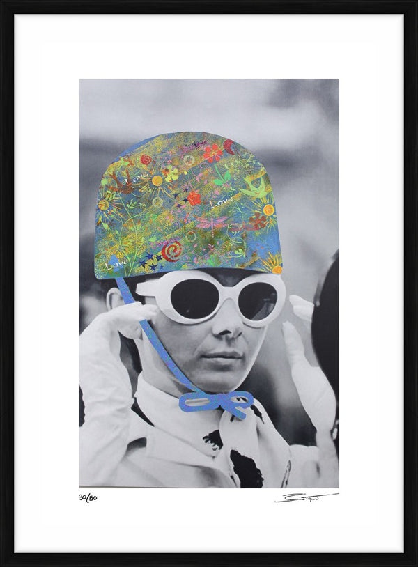 Hippy Hat from the Bernie Taupin & Terry O'Neill collaboration — Limited Edition Print, framed - Bernie Taupin & Terry O'Neill