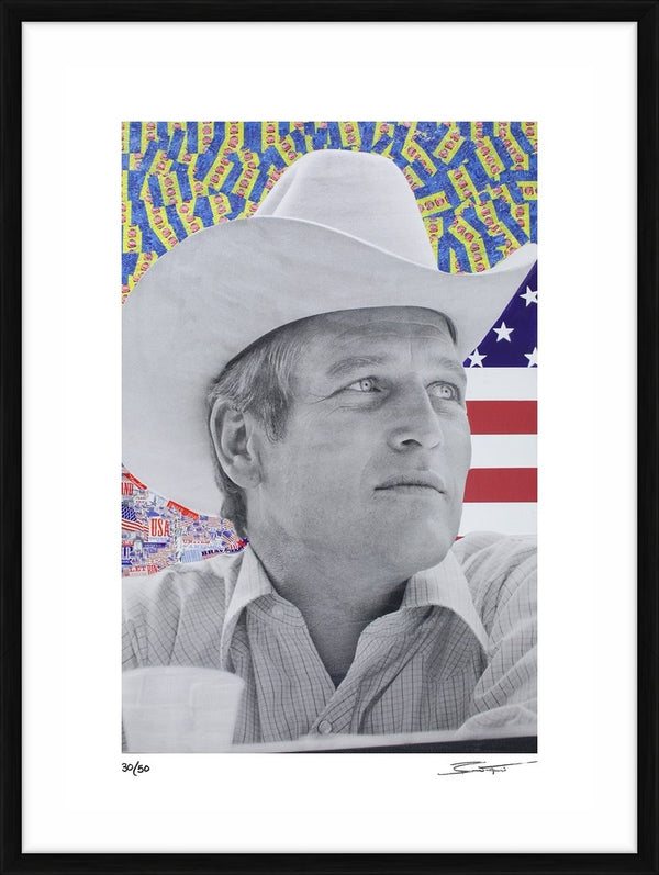 Made in the USA from the Bernie Taupin & Terry O'Neill collaboration — Limited Edition Print, framed - Bernie Taupin & Terry O'Neill