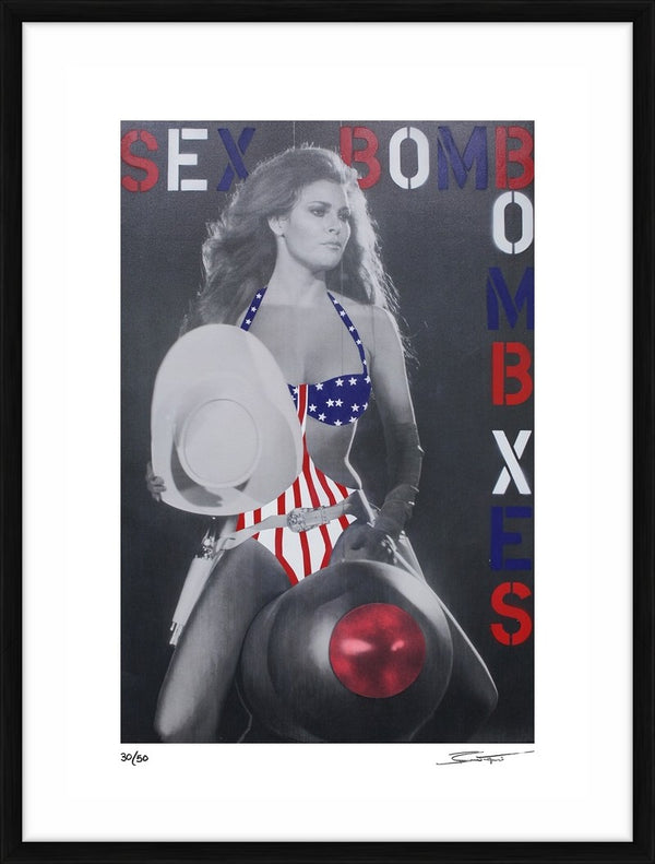 Sex Bomb from the Bernie Taupin & Terry O'Neill collaboration — Limited Edition Print, framed - Bernie Taupin & Terry O'Neill