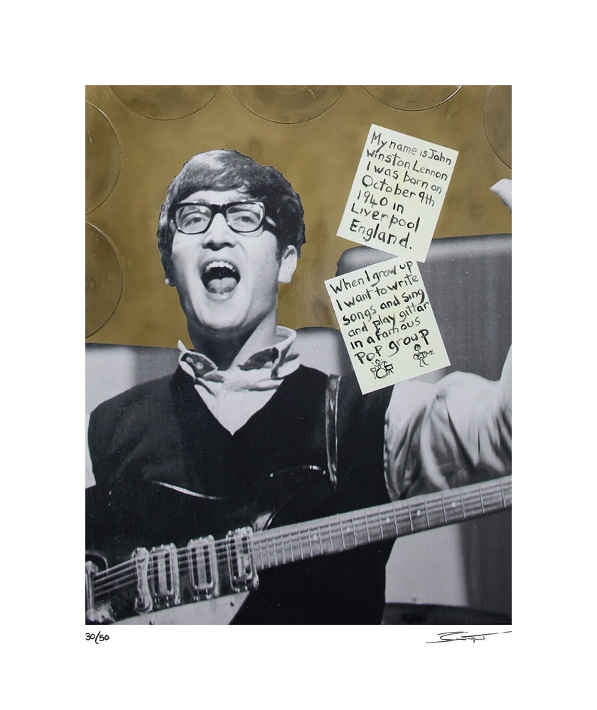 When I Grow Up from the Bernie Taupin & Terry O'Neill collaboration by Bernie Taupin & Terry O'Neill – Limited Edition Print.