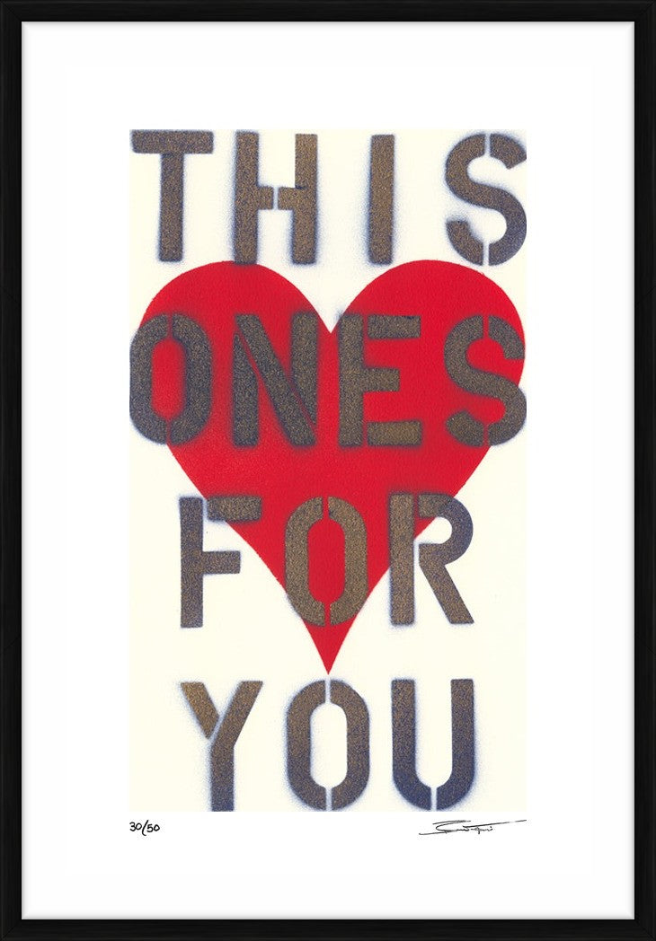 This One's For You – Limited Edition Print by Bernie Taupin – Limited Edition Print.