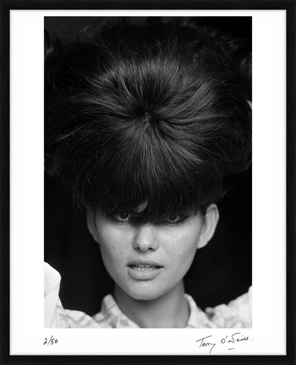 Claudia Cardinale close up portrait, circa 1970 — Limited Edition Print, framed - Terry O'Neill