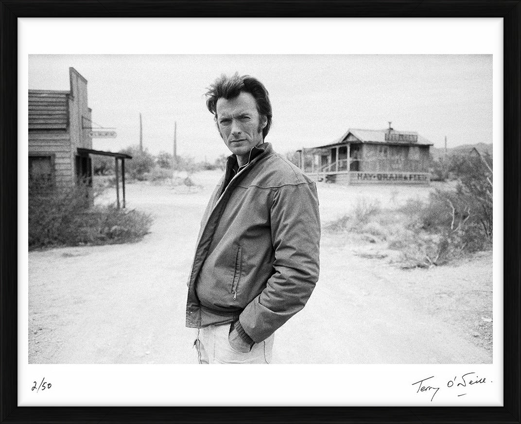 Clint Eastwood on set of Joe Kidd, 1972 by Terry O'Neill – Limited Edition Print.