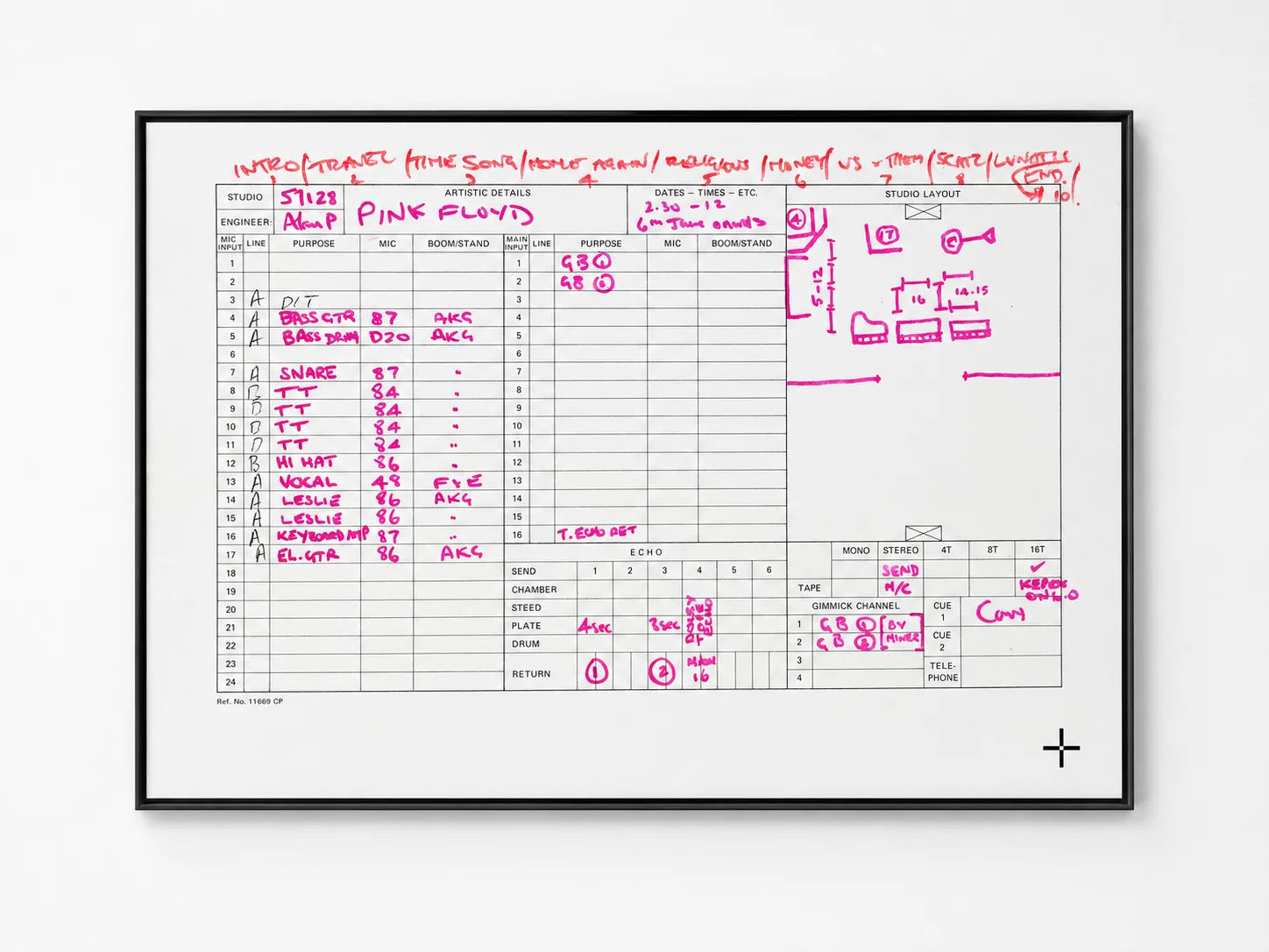 The Session Sheet - Limited Edition Print