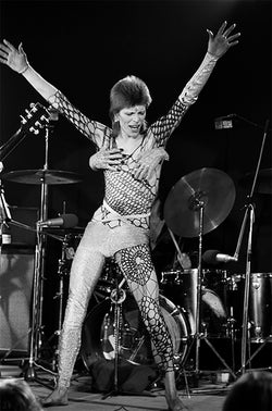 David Bowie performing as Ziggy Stardust at the Marquee Club in London, 19 October 1973 - Limited Edition Print by Terry O'Neill – Limited Edition Print.