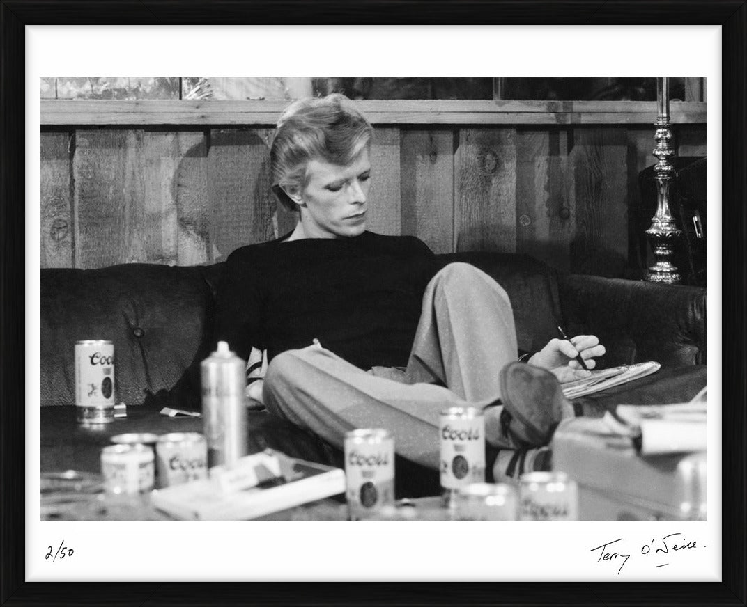 David Bowie recording Young Americans, 1974 by Terry O'Neill – Limited Edition Print.