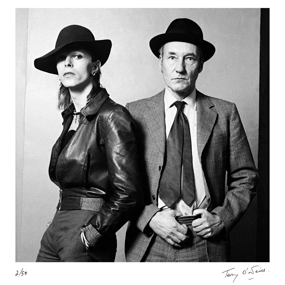 David Bowie & William Burroughs for Rolling Stone, 1973 — Limited Edition Print