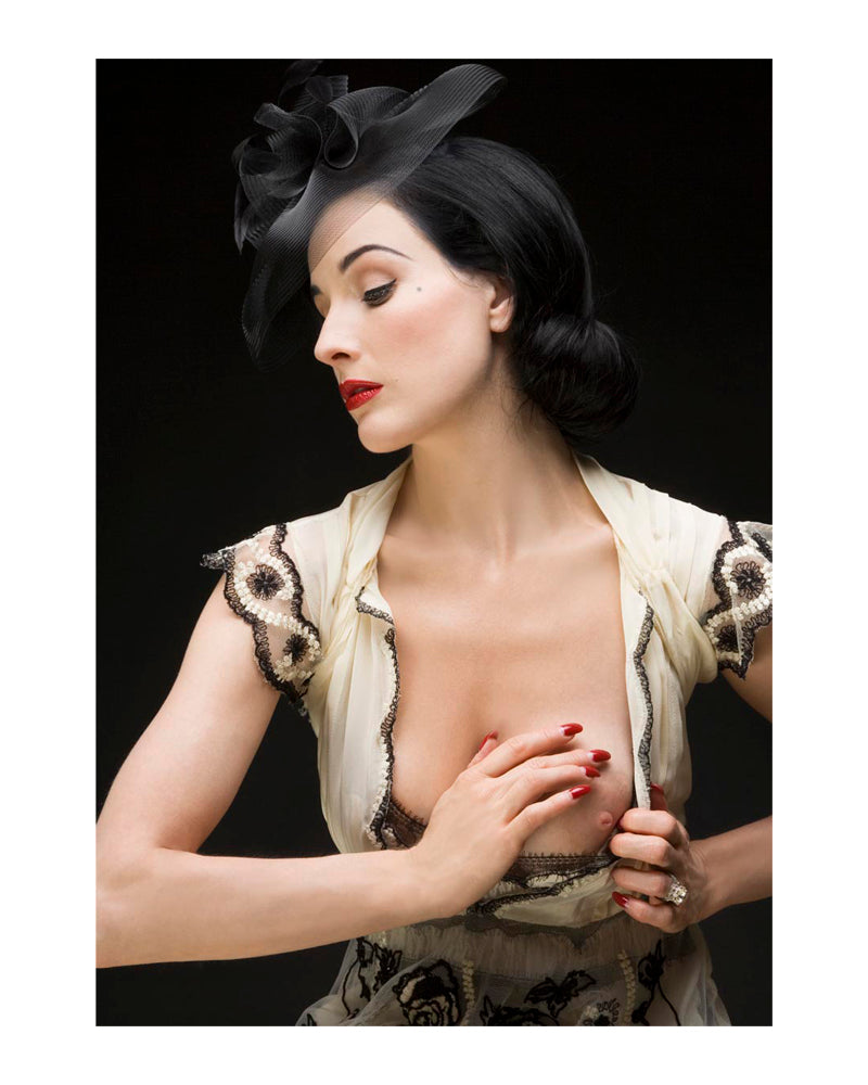 Dita Von Teese poses in a Hollywood studio, 2006 — Limited Edition Print