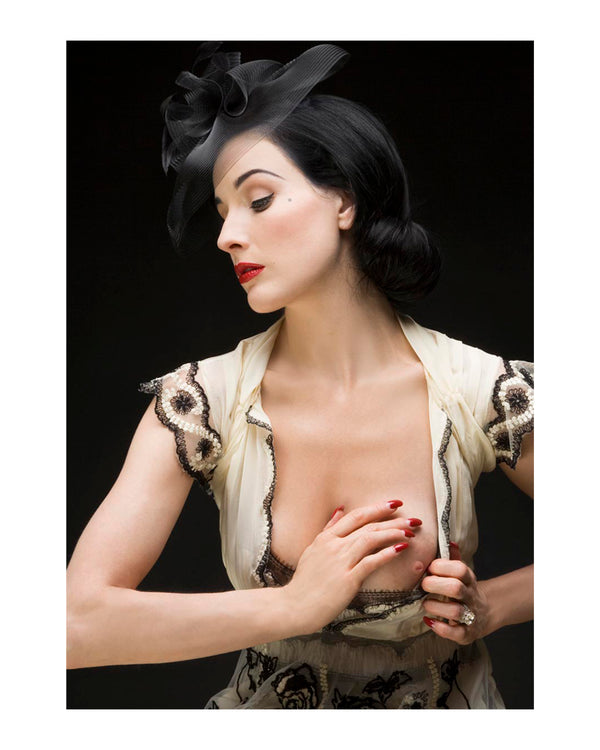 Dita Von Teese poses in a Hollywood studio, 2006 — Limited Edition Print