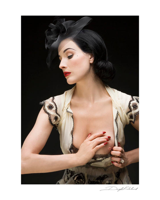 Dita Von Teese poses in a Hollywood studio, 2006 — Limited Edition Print