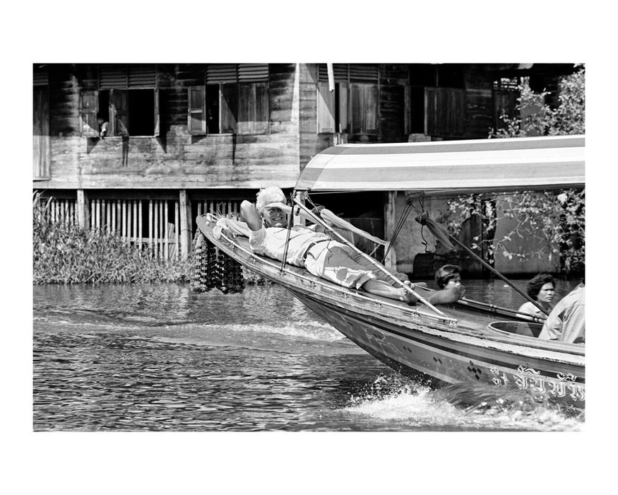 David Bowie in the Chao Phraya river in Bangkok, 1983 — Limited Edition Print