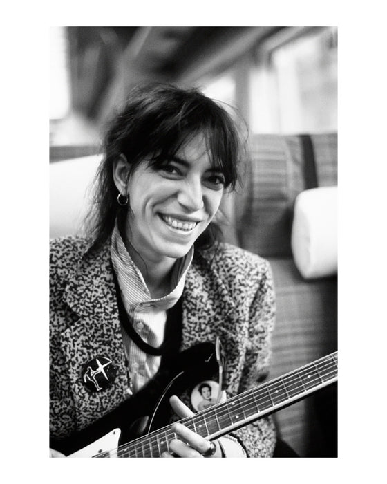 American singer Patti Smith on a train in the UK, 1978 — Limited Edition Print