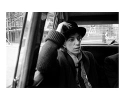 Patti Smith in a taxi in Manchester, UK in 1978 - Limited Edition Print