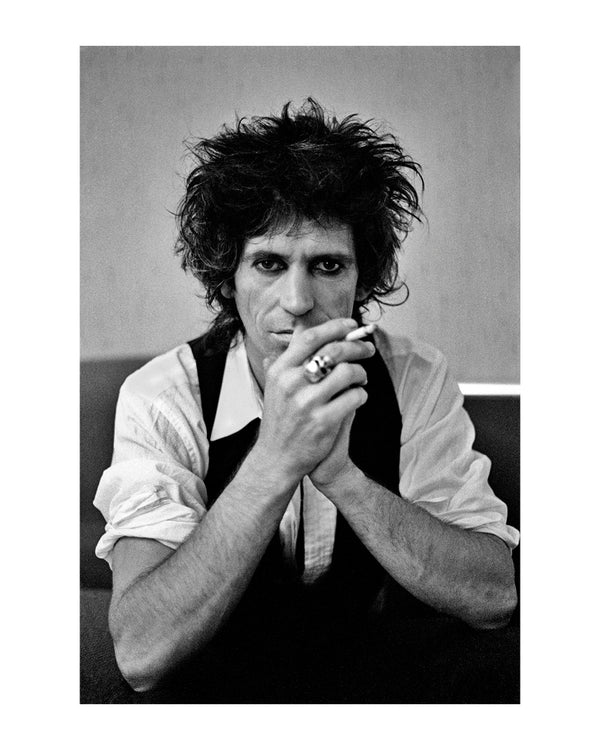 Keith Richards at the Carlton Tower hotel in London, 1982 – Limited Edition Print