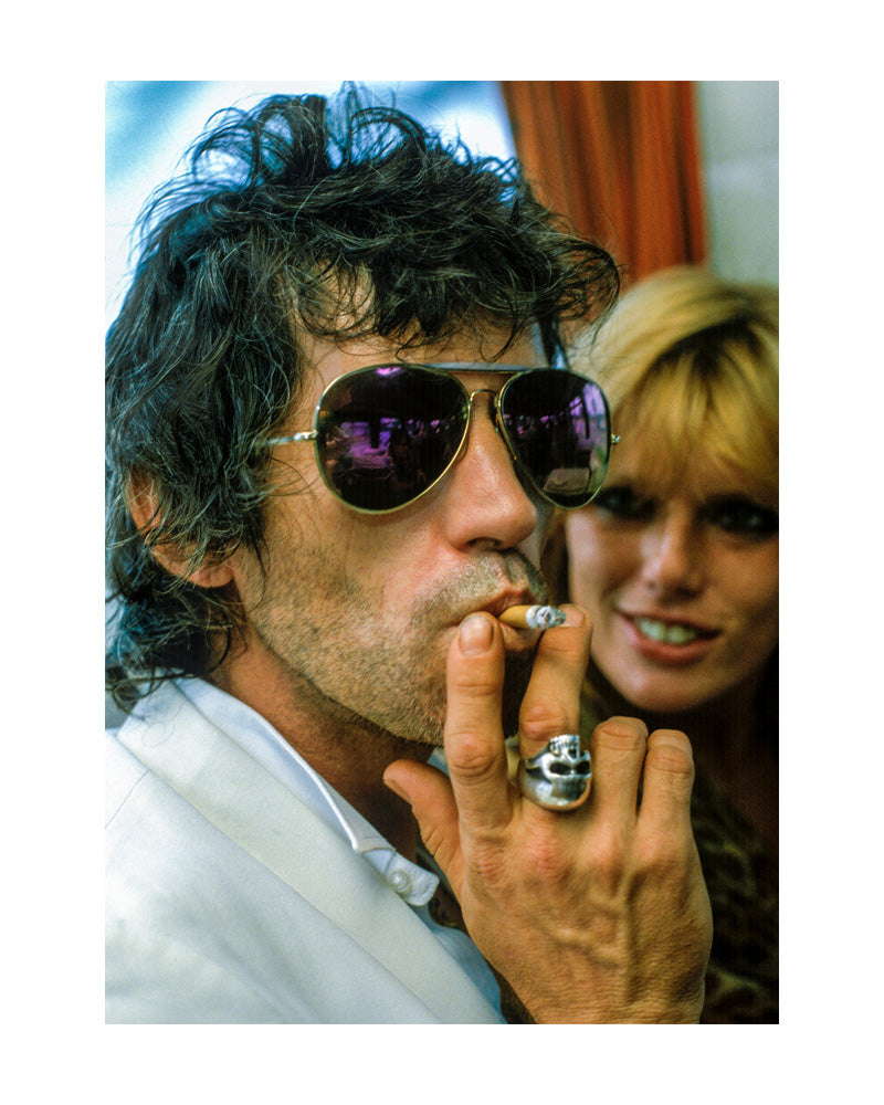 Keith Richards during their European tour in France 1982 — Limited Edition Print