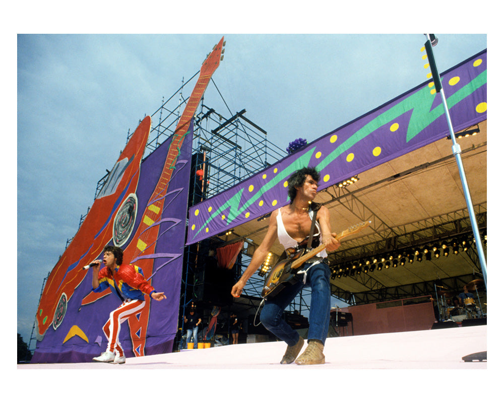 The Rolling Stones performing on stage at Roundhay Park, 1982 — Limited Edition Print
