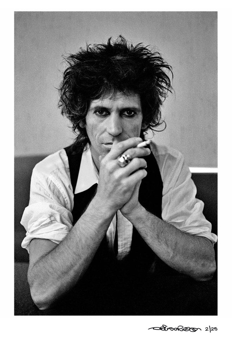 Keith Richards at the Carlton Tower hotel in London, 1982 – Limited Edition Print by Denis O'Regan – Limited Edition Print.