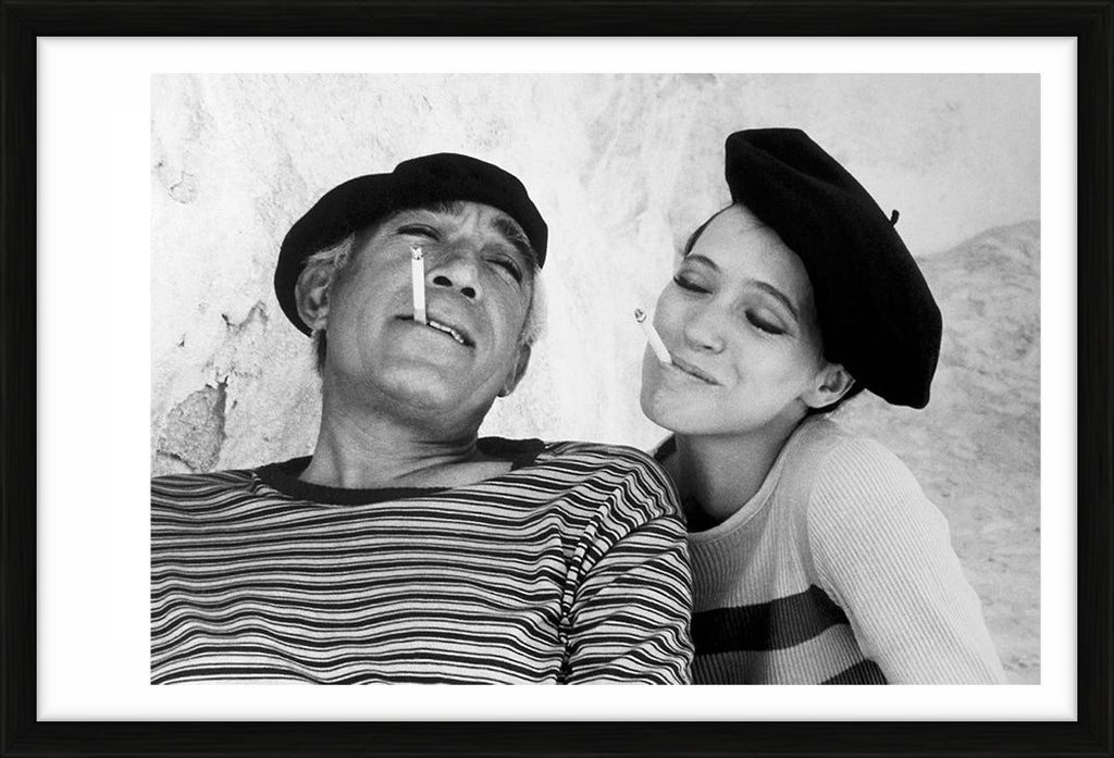 Anthony Quinn and Anna Karina on the set of "The Magus" in Spain, 1976 - Limited Edition Print by Eve Arnold – Limited Edition Print.
