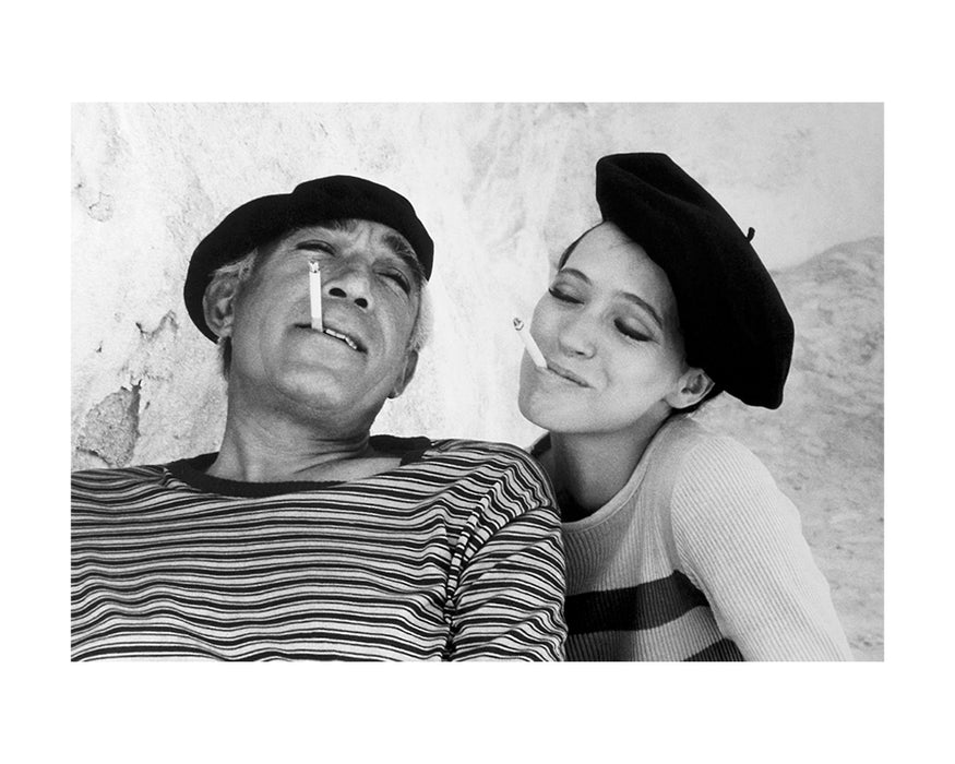 Anthony Quinn and Anna Karina on the set of "The Magus" in Spain, 1976 — Limited Edition Print