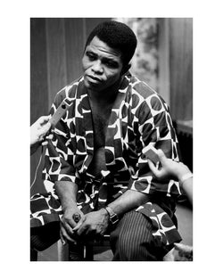 James Brown being interviewed in The Apollo, 1968 - Limited Edition Print by Eve Arnold – Limited Edition Print.