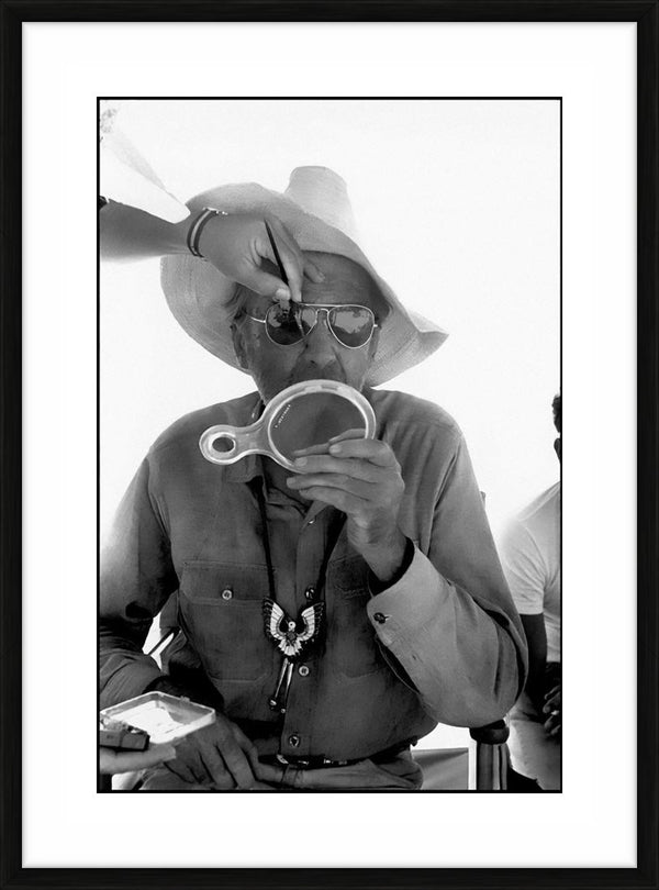 James Stewart on the set of Flight of the Phoenix in Arizona, 1965 — Limited Edition Print, framed - Eve Arnold