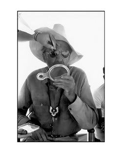 James Stewart on the set of Flight of the Phoenix in Arizona, 1965 - Limited Edition Print by Eve Arnold – Limited Edition Print.
