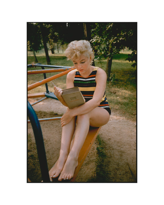 Marilyn Monroe reading Ulysses, Long Island, 1955 — Limited Edition Print