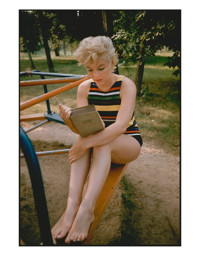 Marilyn Monroe reading Ulysses, Long Island, 1955 — Limited Edition Print