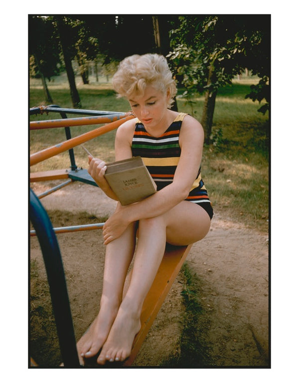 Marilyn Monroe reading Ulysses, Long Island, 1955 — Limited Edition Print