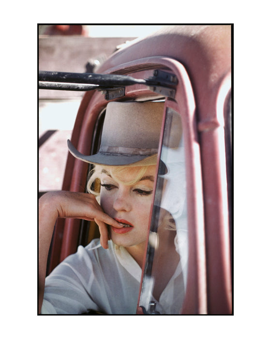 Marilyn Monroe in truck on set of "The Misfits", Reno, Nevada, 1960 — Limited Edition Print