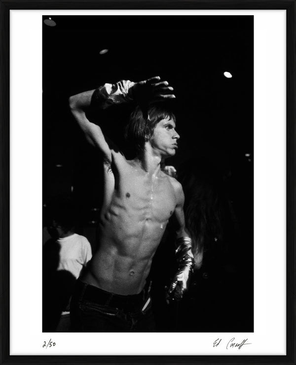 Iggy dancing at Whisky a Go Go, 1970 — Limited Edition Print, framed - Ed Caraeff