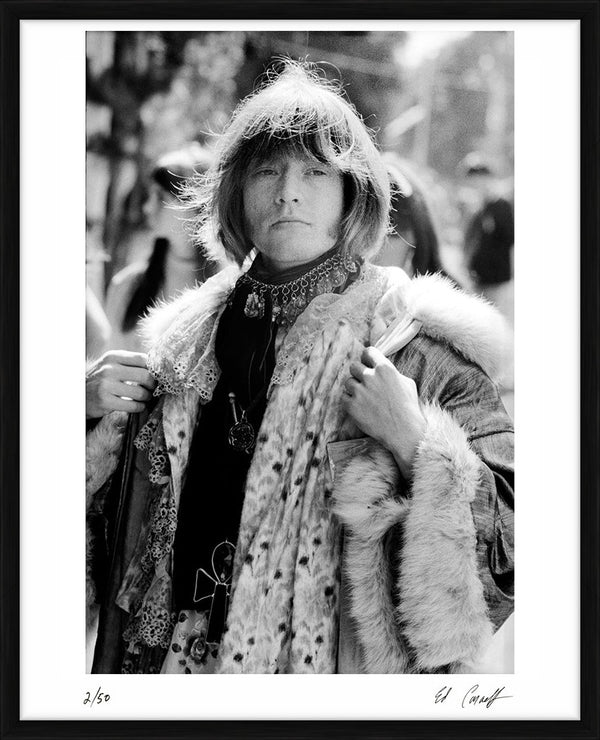 Brian Jones at Monterey Pop Festival, 1967 — Limited Edition Print, framed - Ed Caraeff