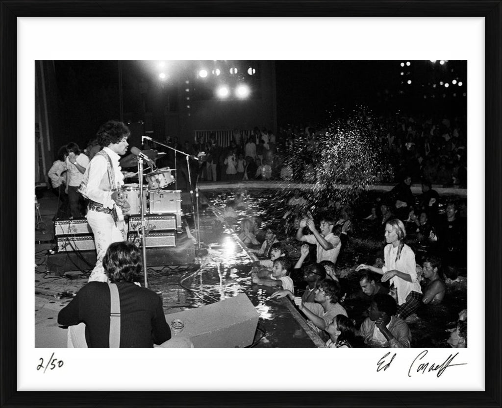 Jimi Hendrix, Hollywood Bowl, 1968 – Limited Edition Print by Ed Caraeff – Limited Edition Print.