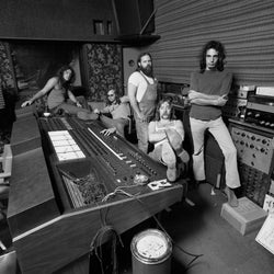 Steely Dan in the Studio, 1973 – Limited Edition Print by Ed Caraeff – Limited Edition Print.