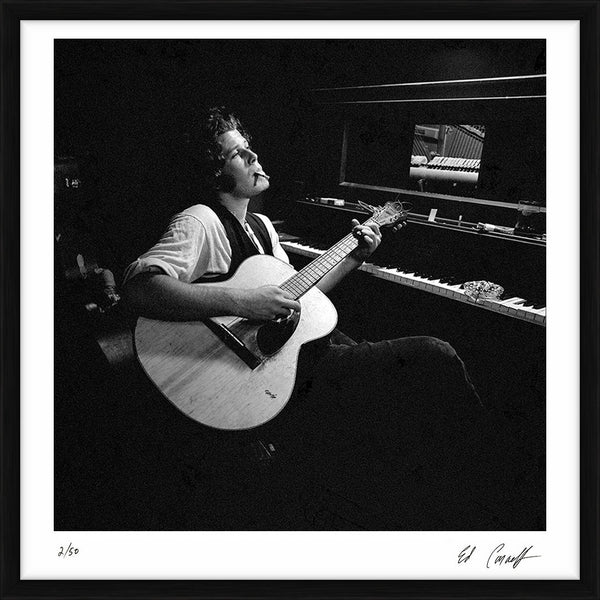 Tom Waits Closing Time covershoot, 1972 — Limited Edition Print, framed - Ed Caraeff