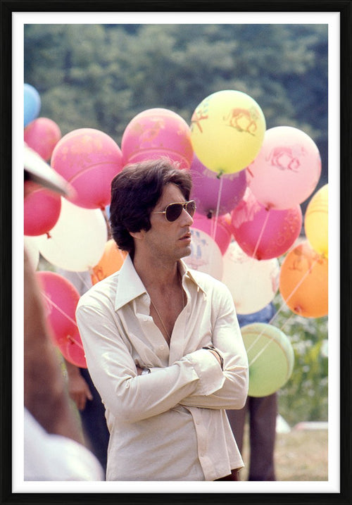 Al Pacino Filming Bobby Deerfield, 1977 — Limited Edition Print, framed - Eva Sereny