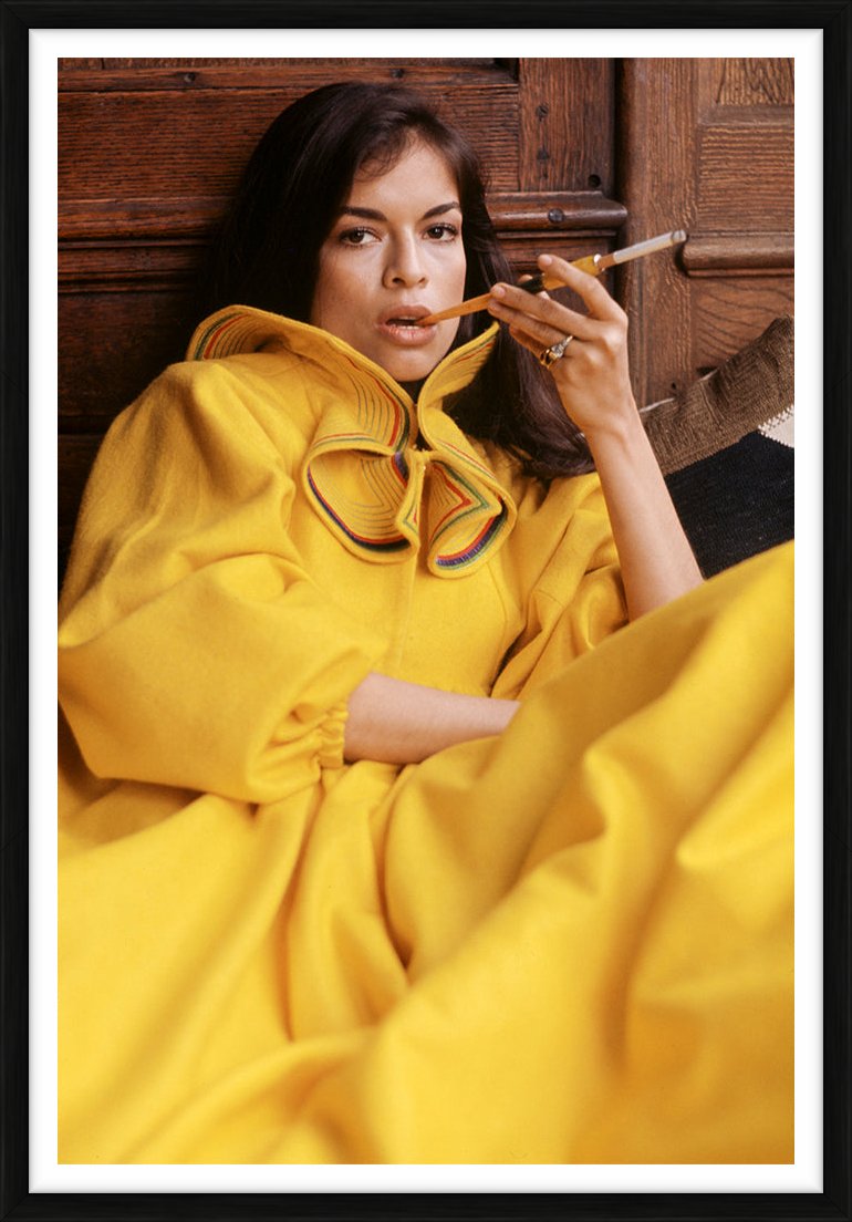 Bianca Jagger wearing Zandra Rhodes, 1970s by Eva Sereny – Limited Edition Print.