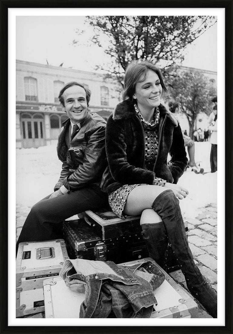 François Truffaut & Jacqueline Bisset in Day for Night, 1973 – Limited Edition Print by Eva Sereny – Limited Edition Print.