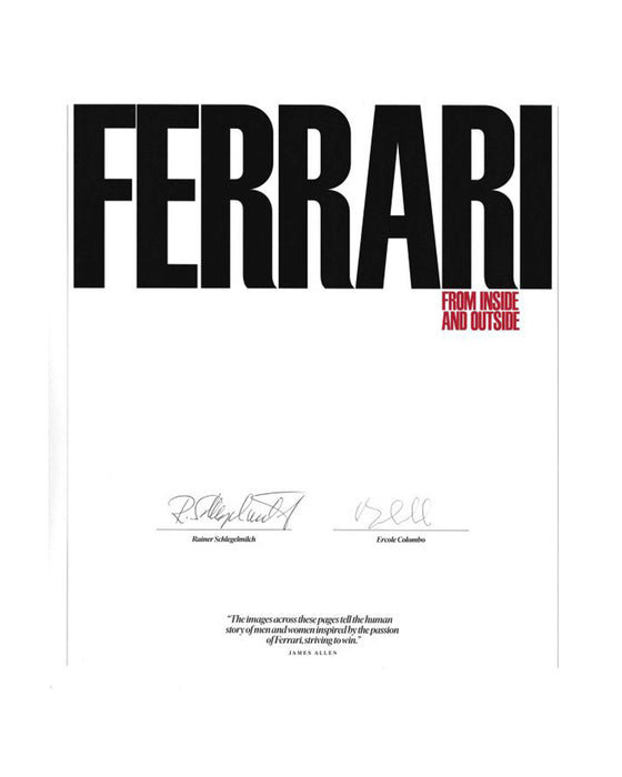 Ferrari: From Inside and Outside — Deluxe Edition Book