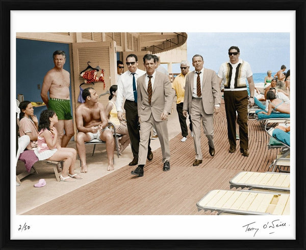 Frank Sinatra for The Lady in Cement, 1968, Colourised — Limited Edition Print, framed - Terry O'Neill