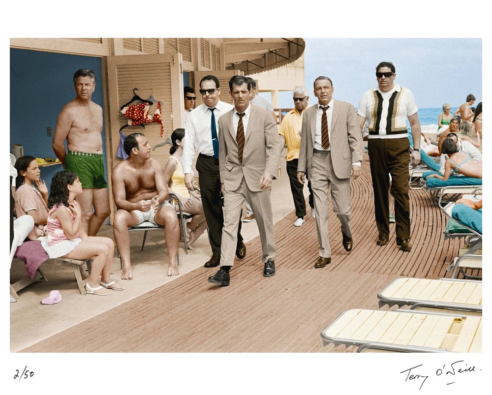 Frank Sinatra for The Lady in Cement, 1968, Colourised by Terry O'Neill – Limited Edition Print.