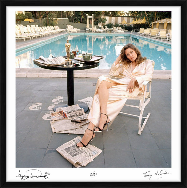 Faye Dunaway: The Morning After, 1977 — Co-Signed Edition Print, framed - Terry O'Neill